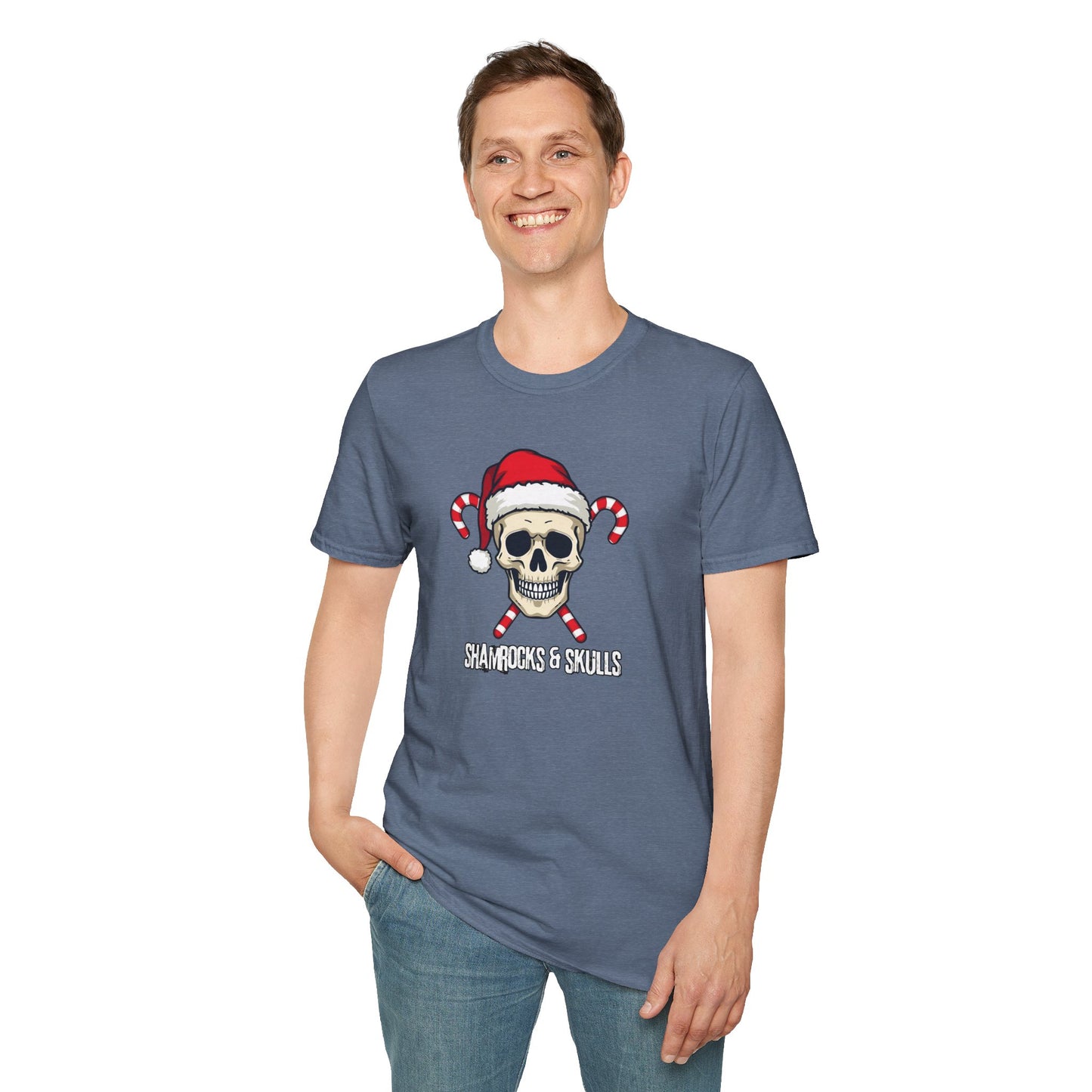 Candy Canes Skull T-Shirt