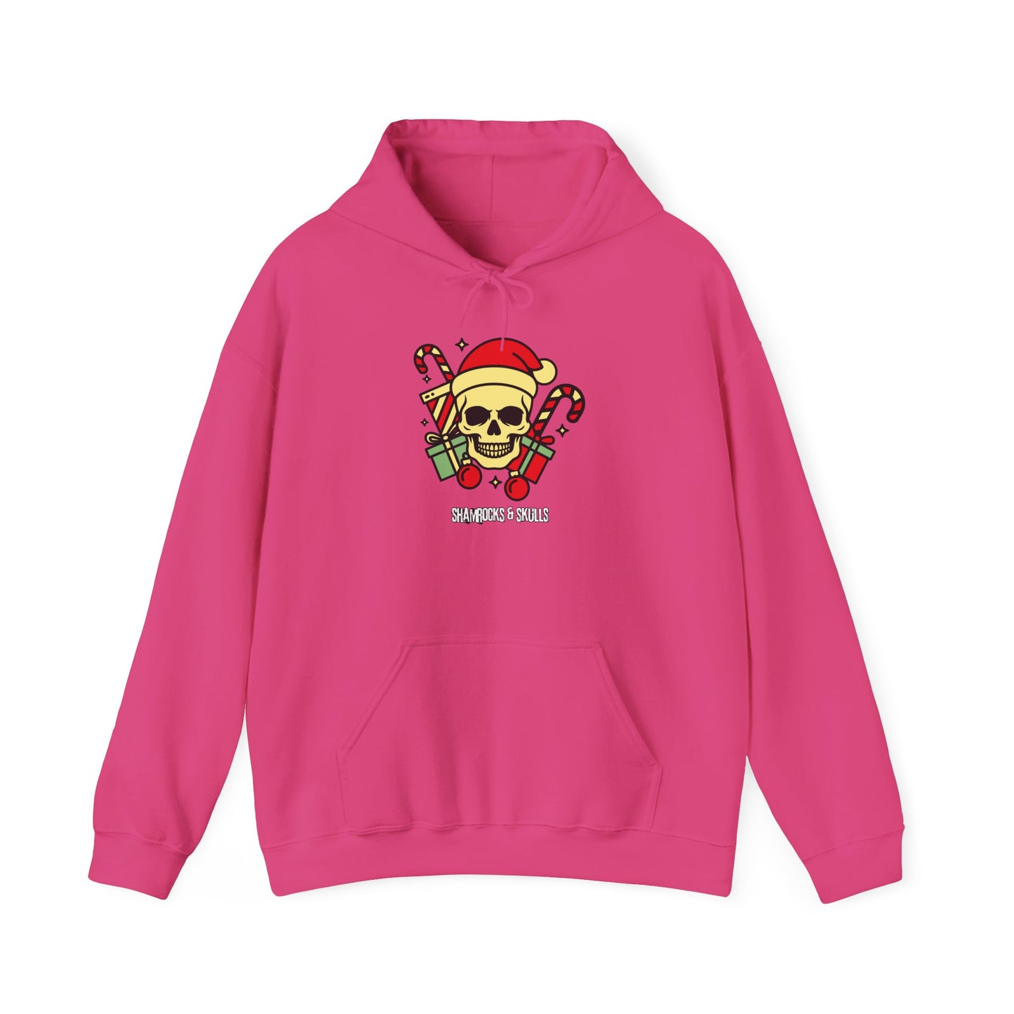 Old School Christmas Skull Hoodie