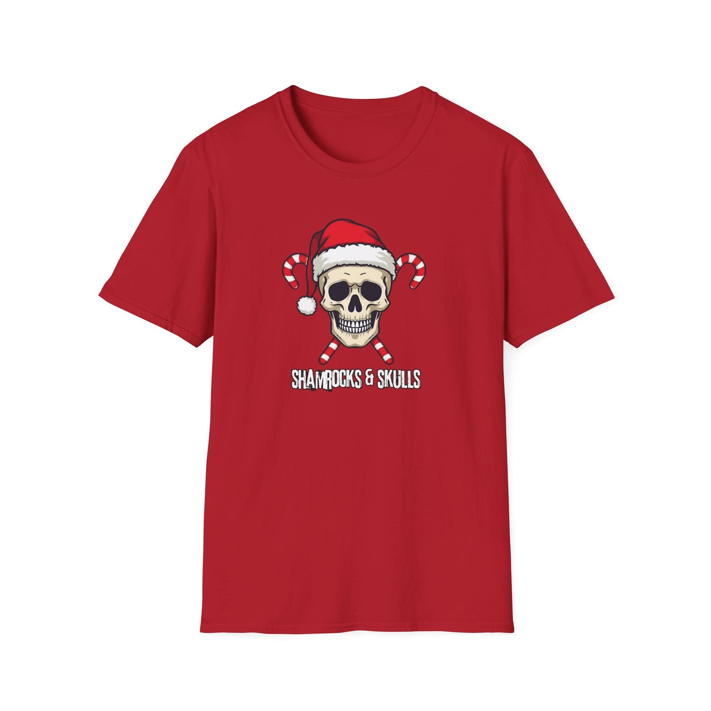 Candy Canes Skull T-Shirt