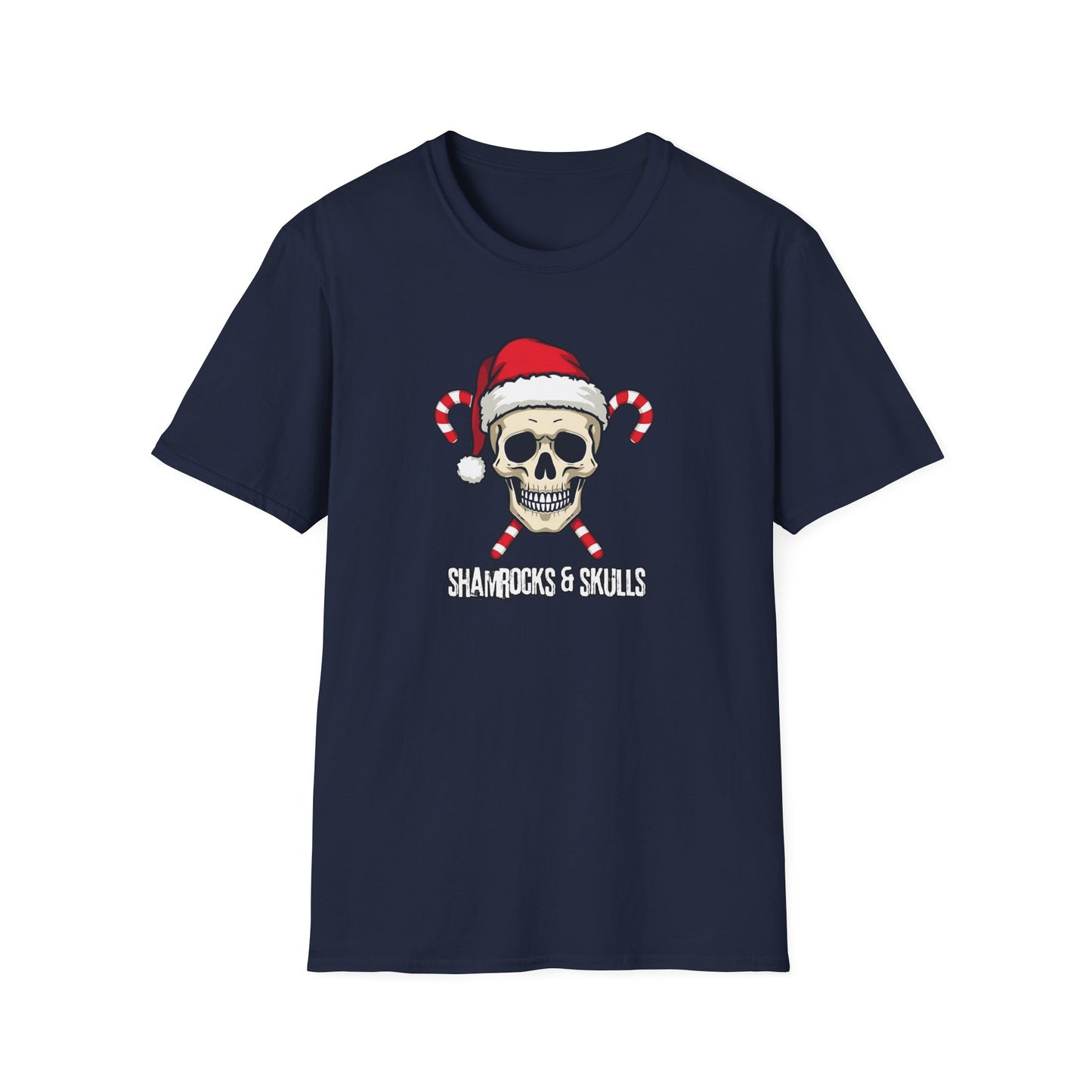 Candy Canes Skull T-Shirt