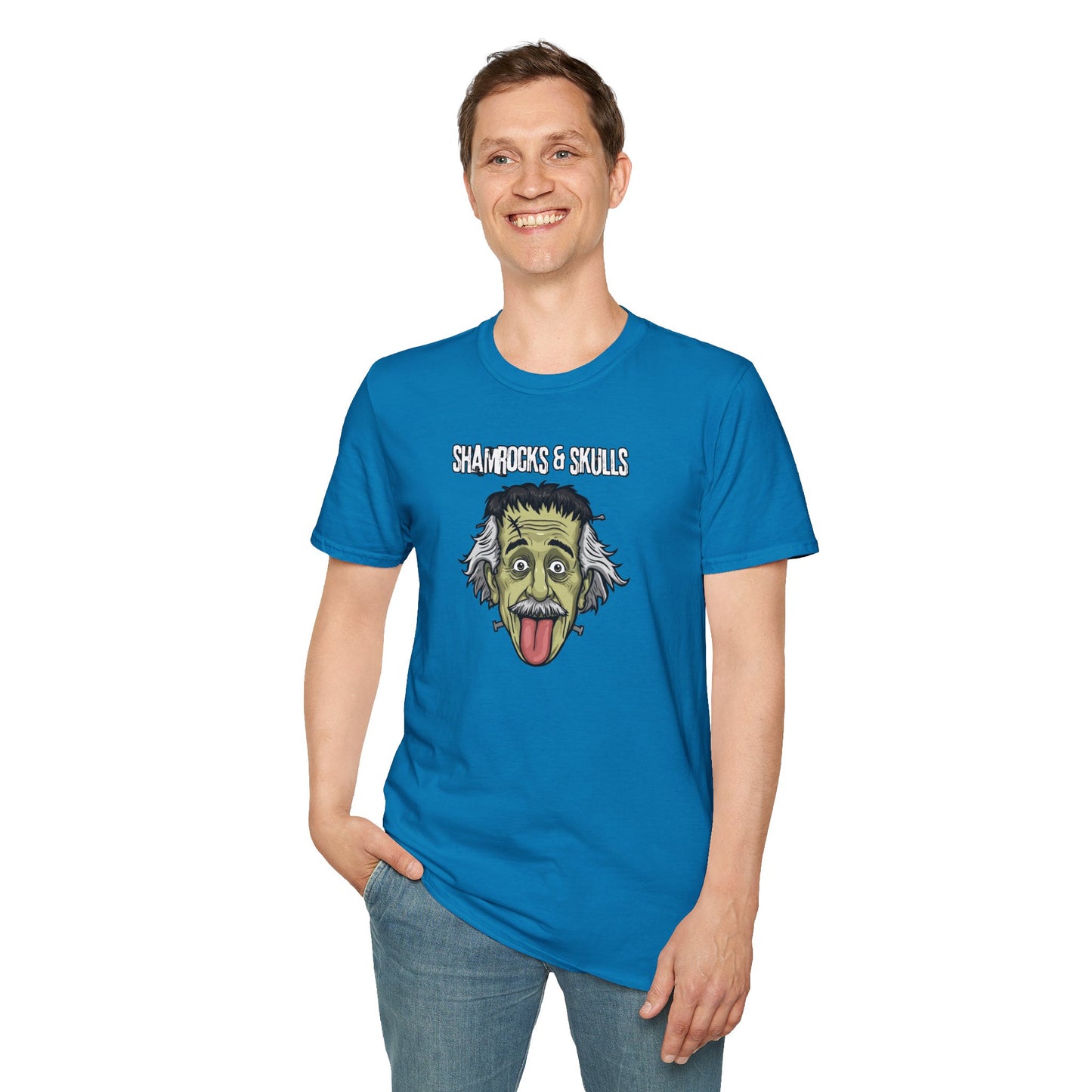 Frankenstein x Einstein Mashup T-Shirt — Mad Scientist Graphic Tee