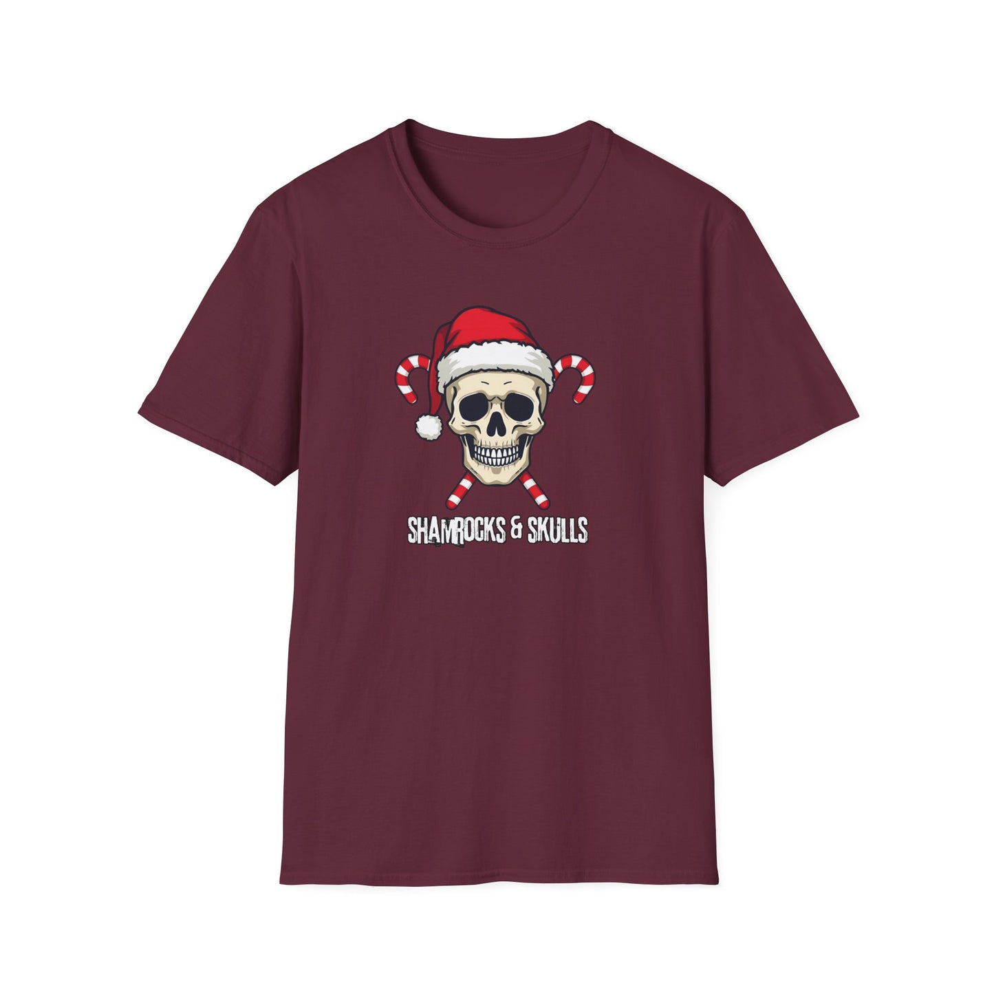 Candy Canes Skull T-Shirt